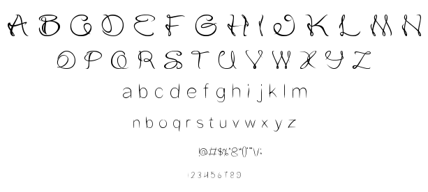 flower in the window font