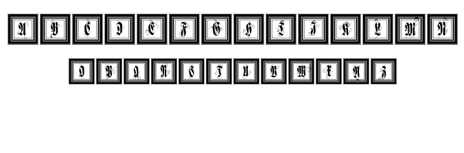 FramedFraxCaps font