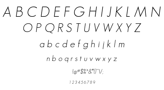 Geo Sans Light font