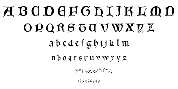 Gotica Bastard font