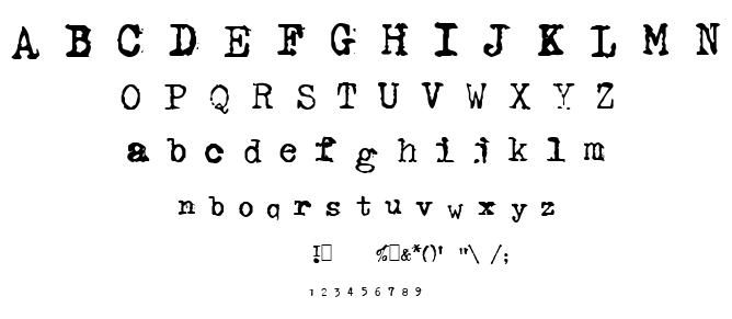 GF Halda smashed font