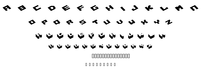 Hexagon font