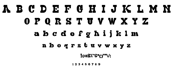 Hard Block font