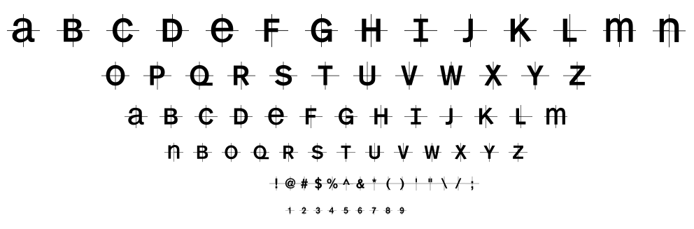 KL1MonoCase font