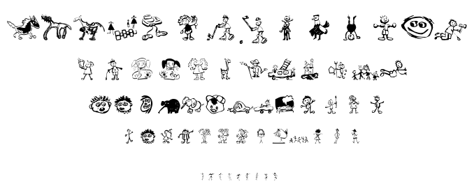 Kids Drawings font