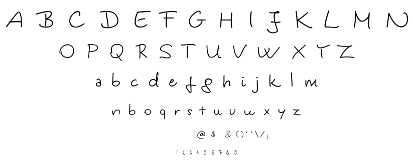 Kinga’s Handwriting font