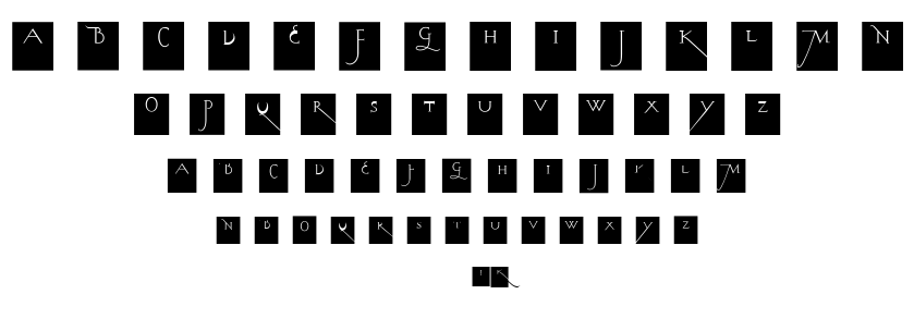 Kochs Long Caps Squares font