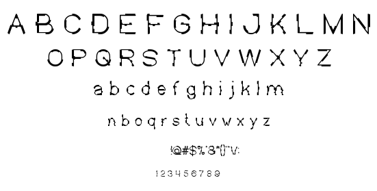 mick jagged font