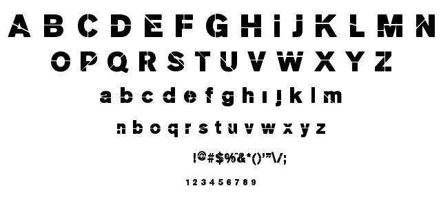 MK Stencil Sans Black font