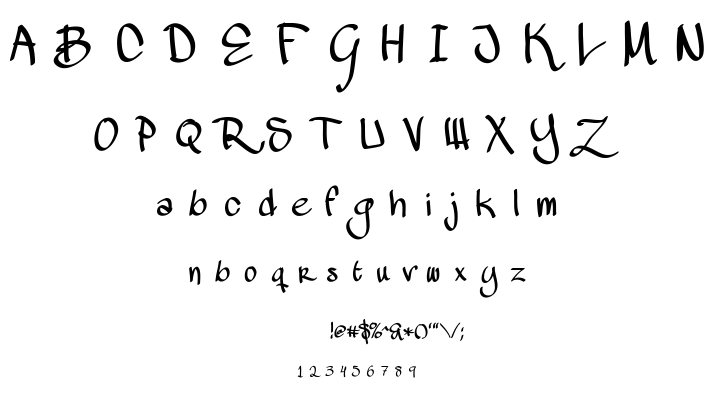 Mawns Handwriting font