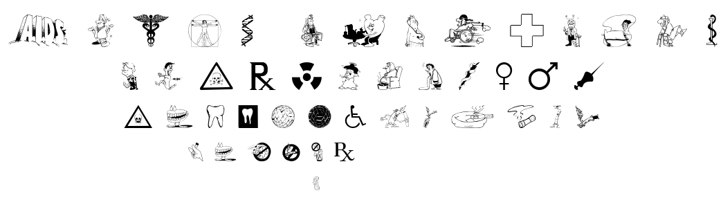 Medicobats font