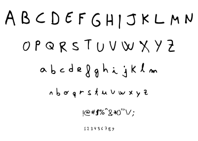 David Lozano calligraphy font
