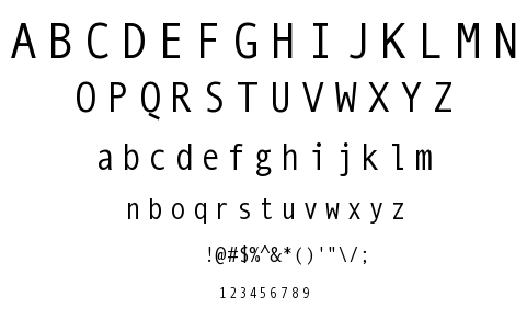 Mono Spatial font