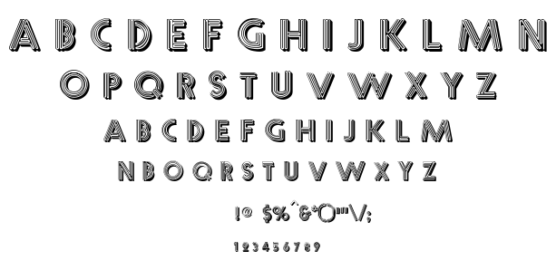 Multistrokes font