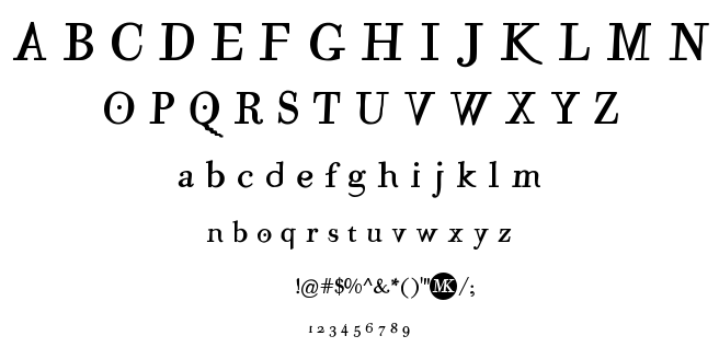 Mutant A font