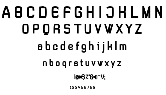 Tevegraphy font