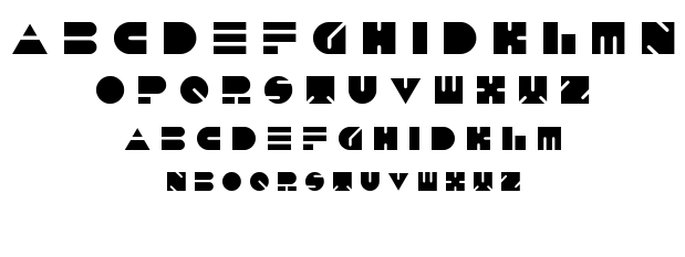 push the button font