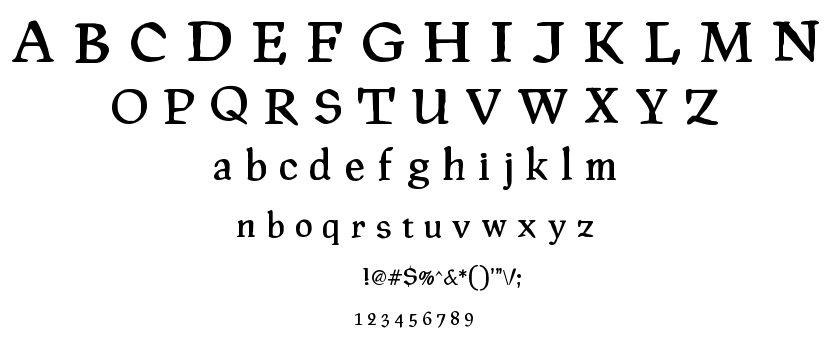 PragRoman font
