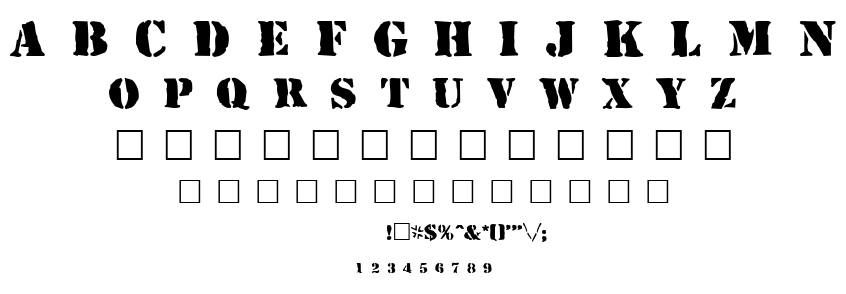 RUFCRATE font