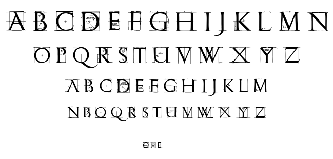 Roman Grid Caps font