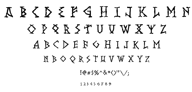 Runish MK font