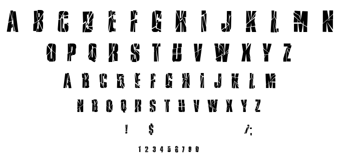Ruptured Sans font