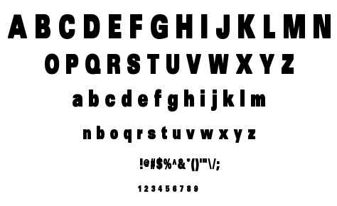 SansBlack font