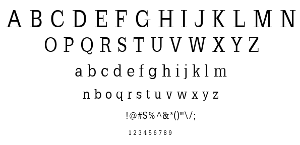 Slab Romana font