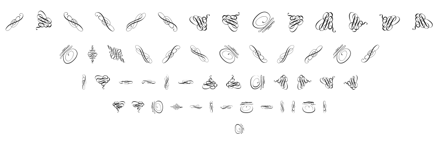 Swinging font