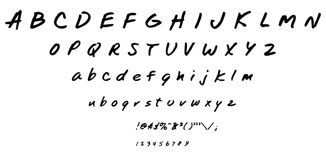 TomsHand font