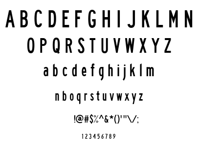 Traffic font