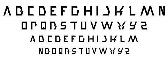 trade and mark font