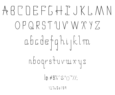 umbrella thin font