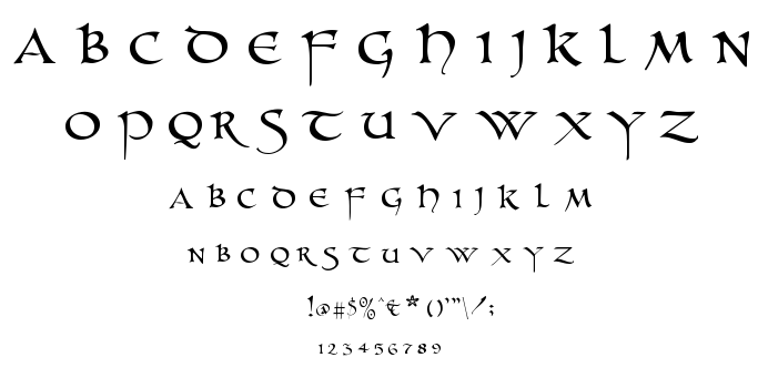 Unzialish font