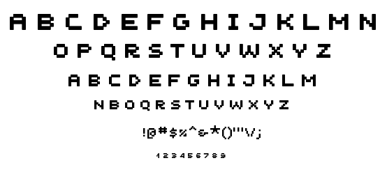 Unscreen MK font