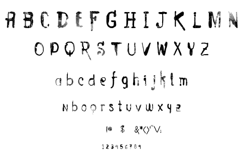 Vtks Entulho font