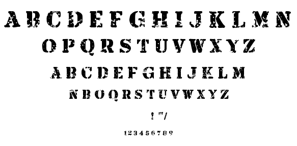 Armalite Rifle font