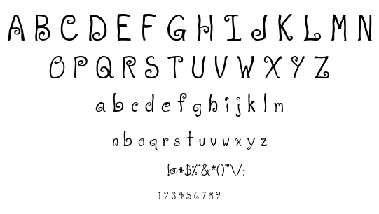 A T & Love font