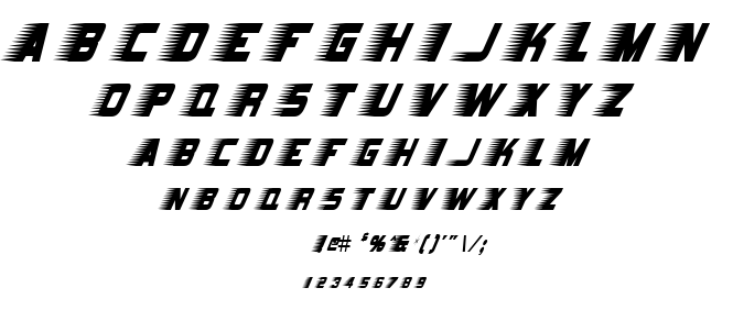 Barbatrick font