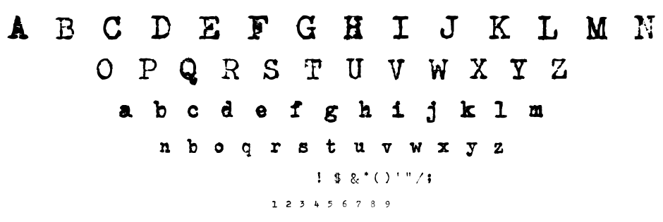 CarbonType font