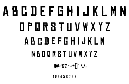 Chinese Rocks font