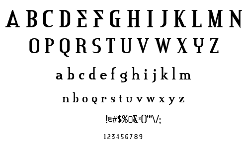 Credit River font