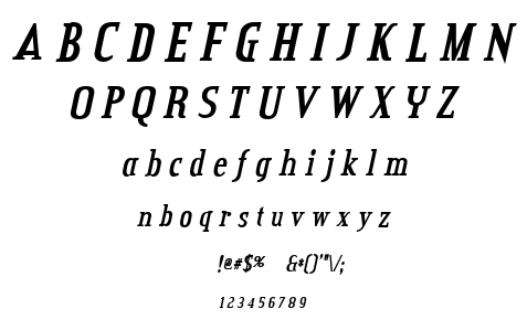 Credit Valley font