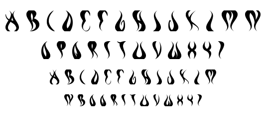 Eternal Flame font