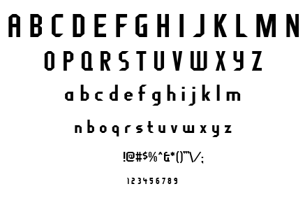 Fragile Bombers font