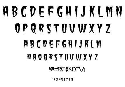 Green Fuz font