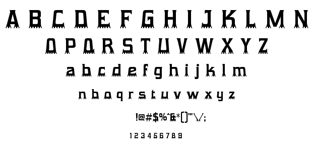 Gumtuckey font