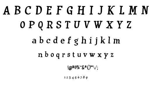 Huxtable font