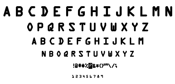 Kredit font