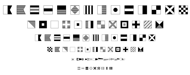 Maritime Flags font